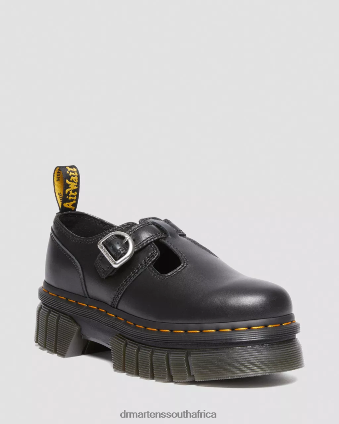 Audrick Nappa Lux Platform Mary Jane Shoes Dr. Martens Women Footwear 2J208N228 Black Nappa Lux