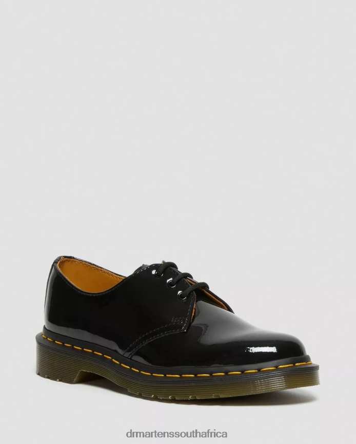 1461 Patent Leather Oxford Shoes Dr. Martens Women Footwear 2J208N280 Black Lucido & Patent Lamper