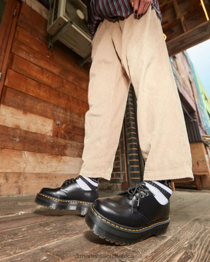 1461 Smooth Leather Platform Shoes Dr. Martens Women Footwear 2J208N215 Black Polished Smooth