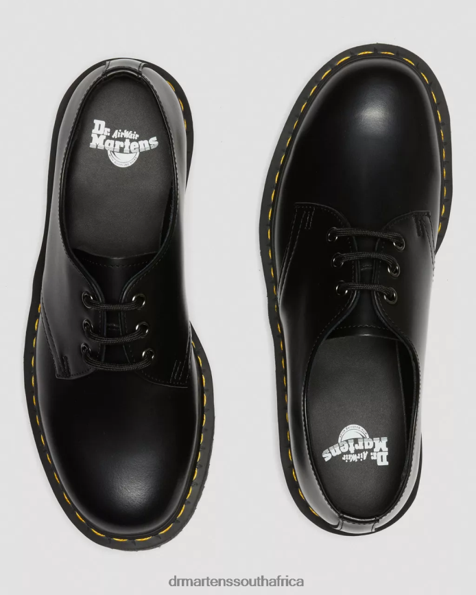 1461 Smooth Leather Platform Shoes Dr. Martens Women Footwear 2J208N215 Black Polished Smooth