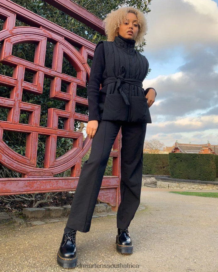 1461 Smooth Leather Platform Shoes Dr. Martens Women Footwear 2J208N215 Black Polished Smooth