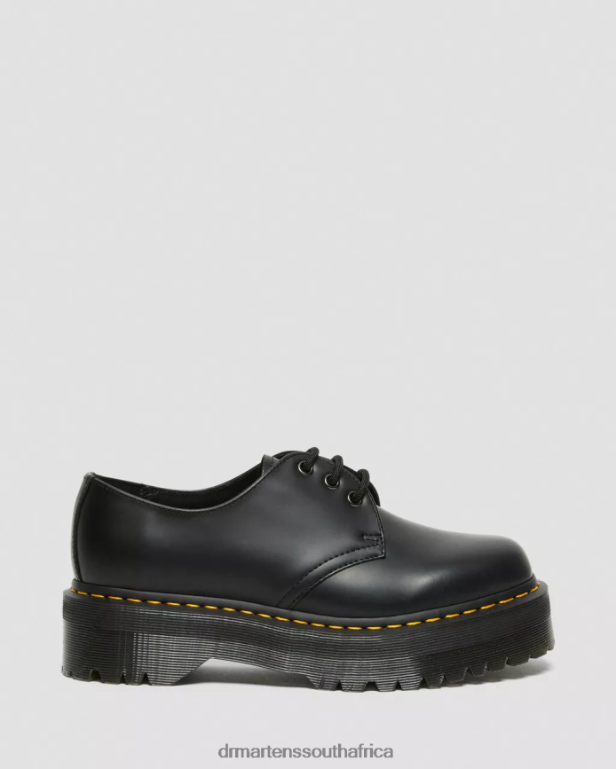 1461 Smooth Leather Platform Shoes Dr. Martens Women Footwear 2J208N215 Black Polished Smooth