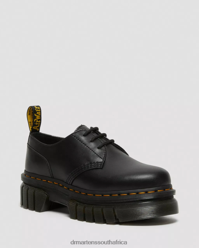 Audrick Nappa Leather Platform Shoes Dr. Martens Women Footwear 2J208N217 Black Nappa Lux