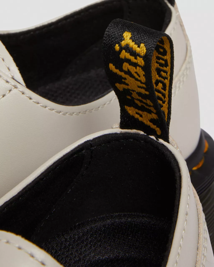 Audrick Nappa Leather Platform Shoes Dr. Martens Women Footwear 2J208N232 Cobblestone Grey Nappa Lux