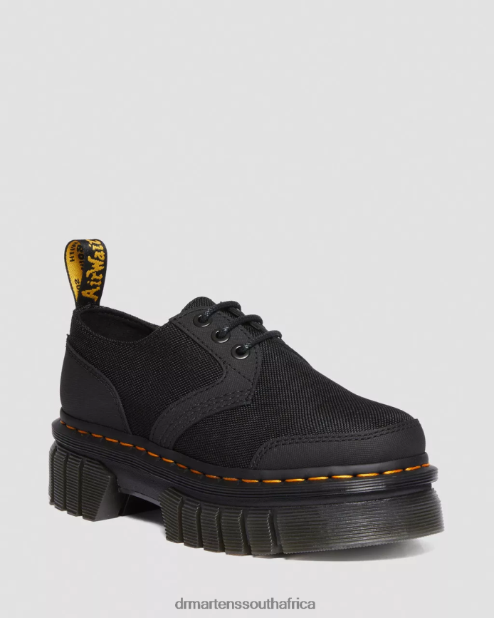 Audrick Poly & Leather Platform Shoes Dr. Martens Women Footwear 2J208N239 Black Ajax & Extra Tough