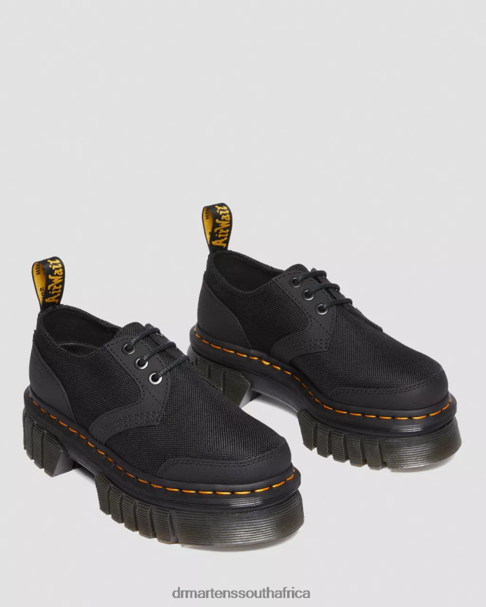 Audrick Poly & Leather Platform Shoes Dr. Martens Women Footwear 2J208N239 Black Ajax & Extra Tough