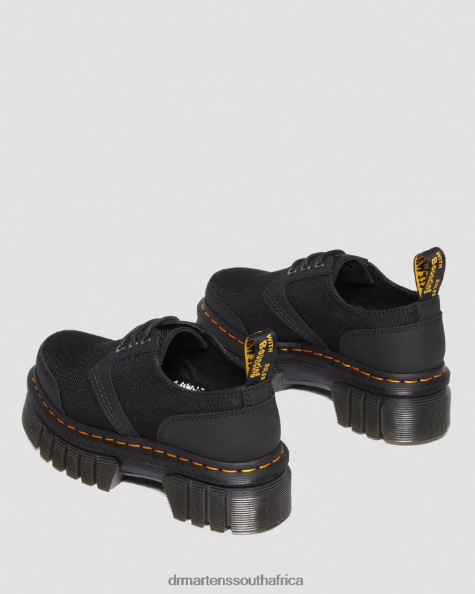 Audrick Poly & Leather Platform Shoes Dr. Martens Women Footwear 2J208N239 Black Ajax & Extra Tough