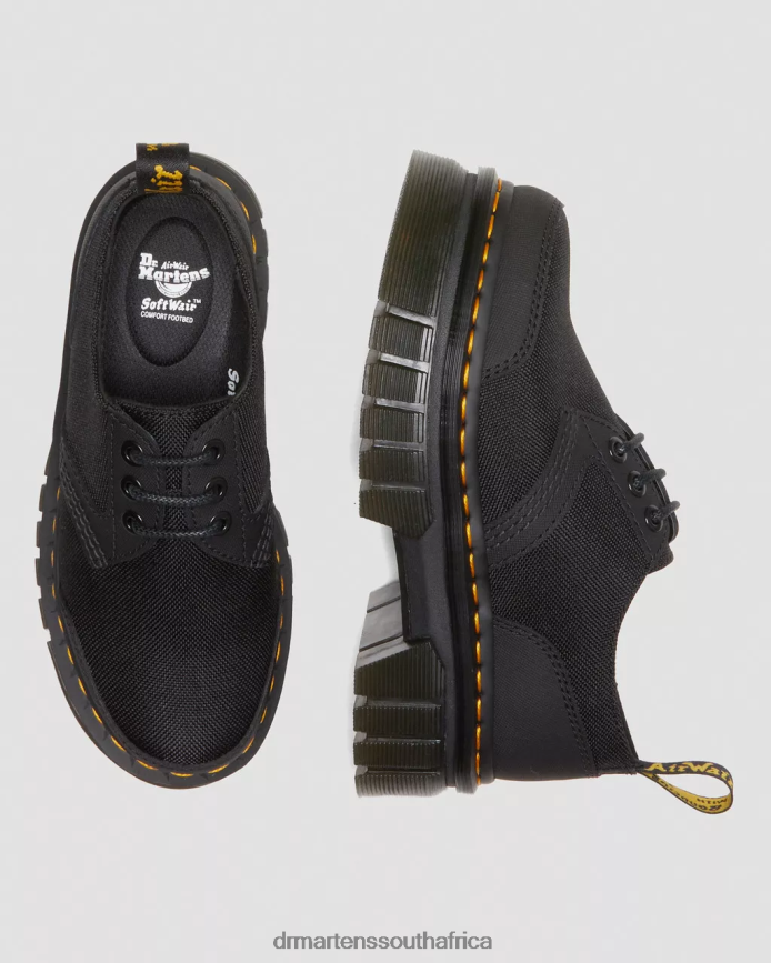 Audrick Poly & Leather Platform Shoes Dr. Martens Women Footwear 2J208N239 Black Ajax & Extra Tough