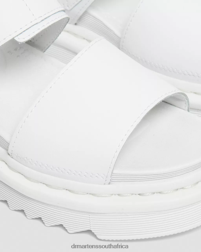Voss Mono Hydro Leather Strap Sandals Dr. Martens Women Footwear 2J208N352 White Hydro