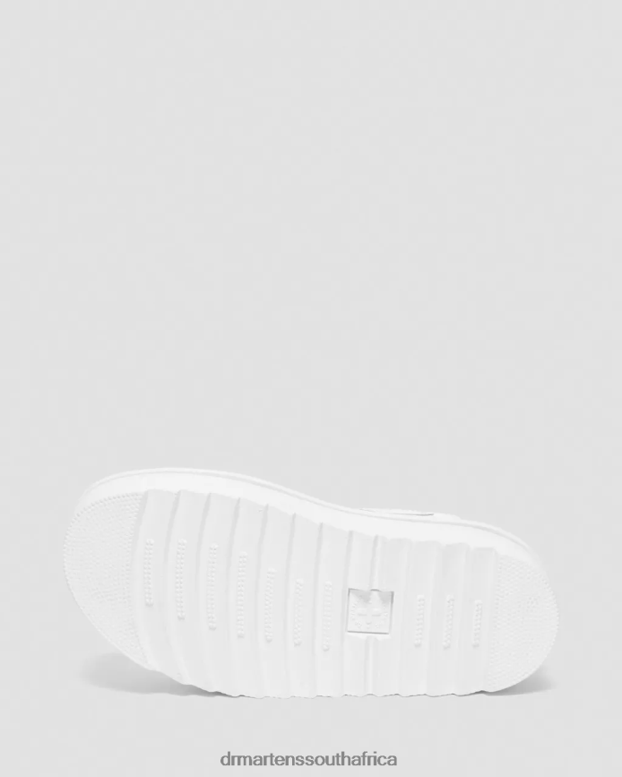 Voss Mono Leather Platform Strap Sandals Dr. Martens Women Footwear 2J208N277 White Hydro